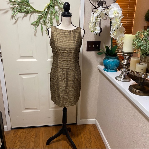 Vintage LoisSnyder Dani Max Petite Rust Midi Dress - Picture 3 of 12